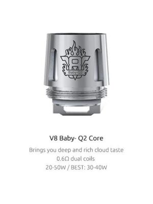 Smok TFV8 Baby Beast - Q2 core 0.6ohm dual coil