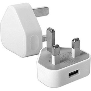 USB 3-Pin Wall Plug charger 1000mAh output