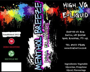 Menthol Breeze Eliquid