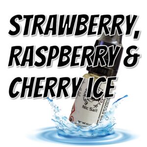 Strawberry Raspberry Cherry Ice Nic Salt - 10ML