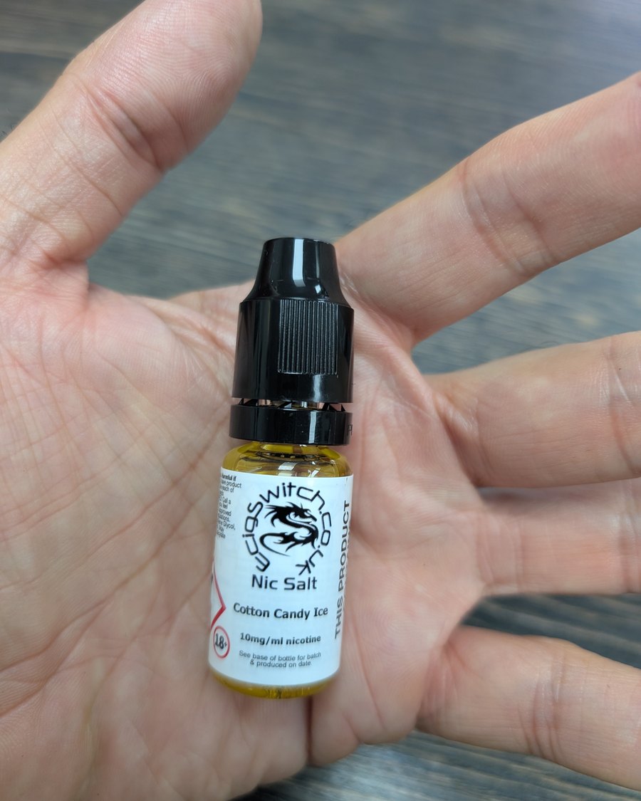 10ml nic salt bottle, the unit the vaping duty is charged on